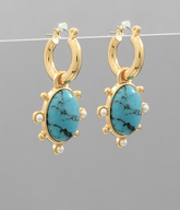 French Turquoise Earring